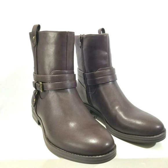 Style‎ & Co. Women's State Brown Flat Booties - Picture 1 of 7